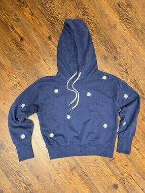 free assembly hoodie sweatshirt  nwt navy  XS S L XL flowers so cute prep boho